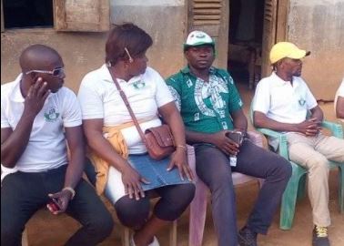 SDF militants in Ngoulemakong, South-Cameroun